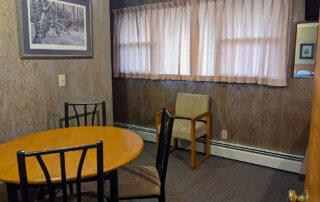 dining table in room